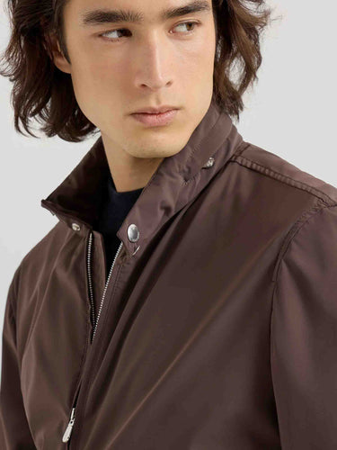Brunello Cucinelli Hombre Barcelona Chaqueta Técnica Nailon color Marrón sku 512-002863 01 - Foto 4