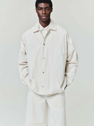 Fear of God Hombre Barcelona Cortavientos Algodón color Marfil sku 512-002880 01 - Foto 2