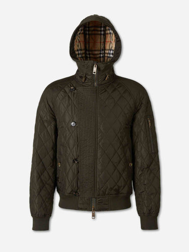Burberry Hombre Barcelona Plumífero Corto Capucha color Verde Militar sku 512-002887 01 - Foto 1