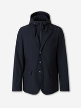 Herno Hombre Barcelona Abrigo Efecto Ameriana color Azul Marino sku 512-002889 02 - Foto 1