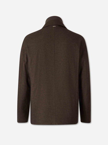 Herno Hombre Barcelona Chaqueta Casual Seda Cashmere color Marrón Oscuro sku 512-002890 01 - Foto 2