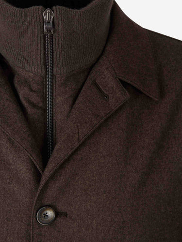 Herno Hombre Barcelona Chaqueta Casual Seda Cashmere color Marrón Oscuro sku 512-002890 01 - Foto 3