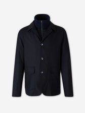 Herno Hombre Barcelona Chaqueta Casual Seda Cashmere color Azul Noche sku 512-002890 02 - Foto 1