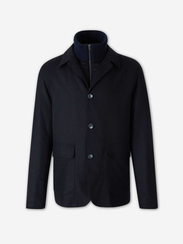 Herno Hombre Barcelona Chaqueta Casual Seda Cashmere color Azul Noche sku 512-002890 02 - Foto 1