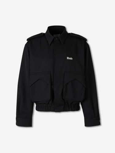 Rhude Hombre Barcelona Chaqueta Casual Lana color Negro sku 512-002893 01 - Foto 1