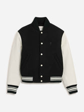 Ami Paris Hombre Barcelona Bomber Teddy Lana color Blanco Y Negro sku 512-002899 01 - Foto 1