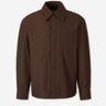 Ami Paris Hombre Barcelona Sobrecamisa Lisa Poliéster Algodón color Marrón sku 512-002903 01 - Foto 1