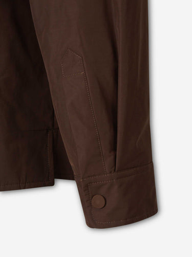 Ami Paris Hombre Barcelona Sobrecamisa Lisa Poliéster Algodón color Marrón sku 512-002903 01 - Foto 5