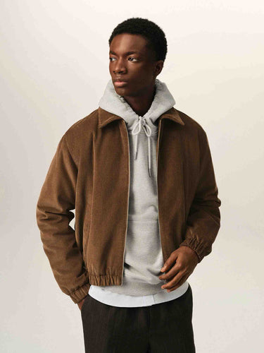 Ami Paris Hombre Barcelona Chaqueta Acolchada Pana color Caramelo sku 512-002906 01 - Foto 2