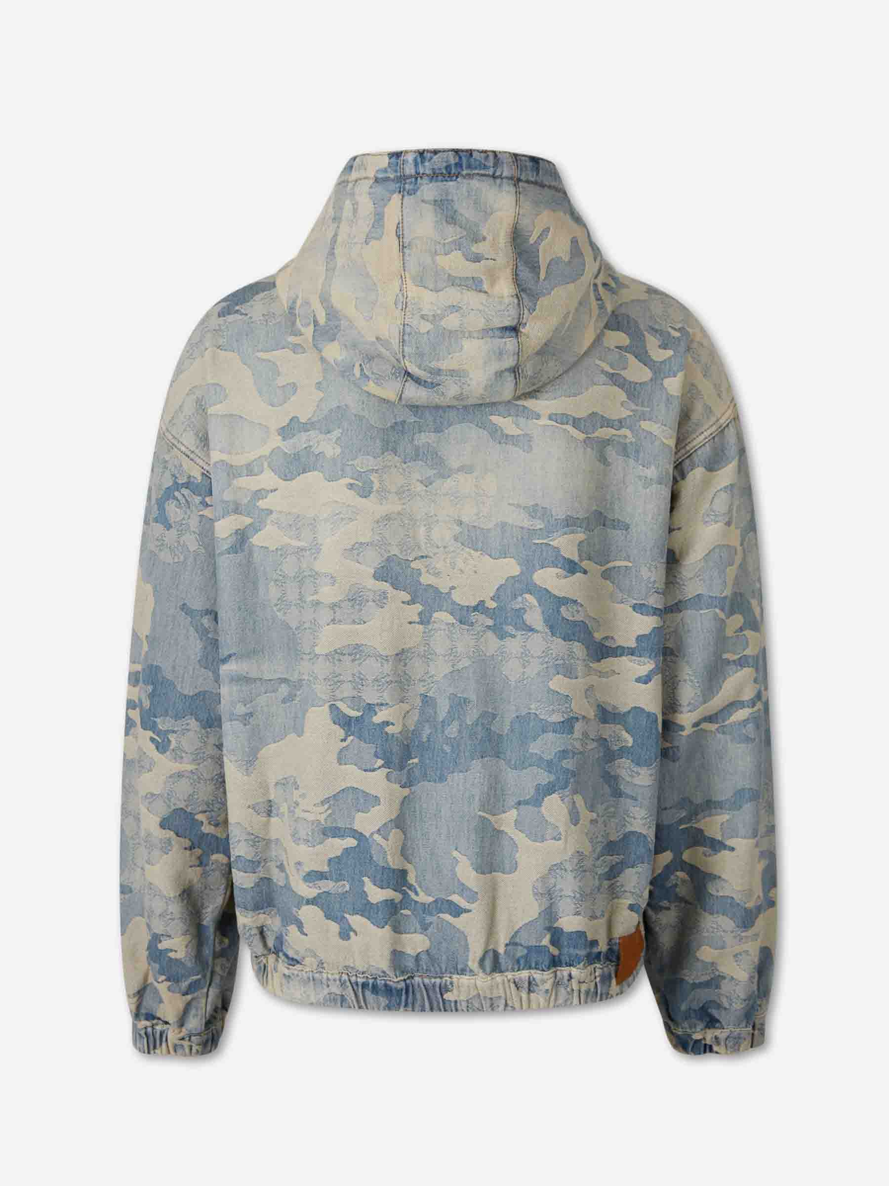 Amiri Hombre Barcelona Chaqueta Casual Denim color Camuflaje Azul sku 512-002921 01 - Foto 2