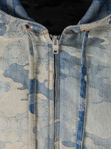 Amiri Hombre Barcelona Chaqueta Casual Denim color Camuflaje Azul sku 512-002921 01 - Foto 3