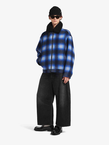 Balenciaga Hombre Barcelona Chaqueta Bomber Franela color Azul Marino sku 512-002927 01 - Foto 2