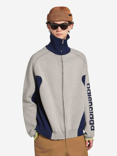 Balenciaga Hombre Barcelona Cárdigan Punto Cremallera color Gris sku 512-002929 01 - Foto 4