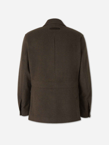 Zegna Hombre Barcelona Abrigo Corto Cashmere color Marrón Oscuro sku 512-002933 01 - Foto 2