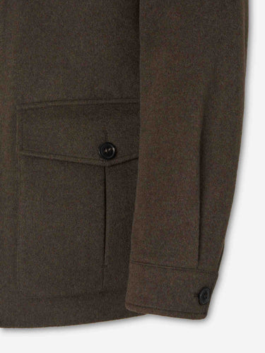 Zegna Hombre Barcelona Abrigo Corto Cashmere color Marrón Oscuro sku 512-002933 01 - Foto 5