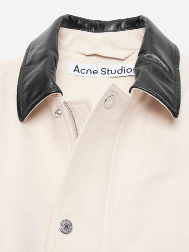 Acne Studios Hombre Barcelona Chaqueta Bomber Cuello Piel color Marfil sku 512-002938 01 - Foto 5