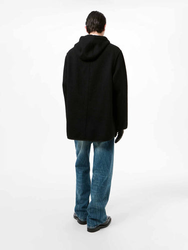 Our Legacy Hombre Barcelona Abrigo Corto Lana color Negro sku 512-003015 01 - Foto 4