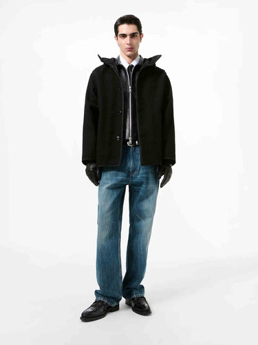 Our Legacy Hombre Barcelona Abrigo Corto Lana color Negro sku 512-003015 01 - Foto 5