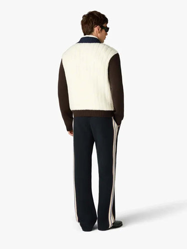 Casablanca Hombre Barcelona Chaqueta Punto Café Culture color Marrón Oscuro sku 512-003035 01 - Foto 3