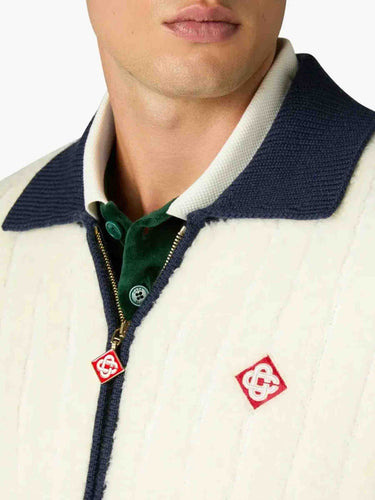 Casablanca Hombre Barcelona Chaqueta Punto Café Culture color Marrón Oscuro sku 512-003035 01 - Foto 4