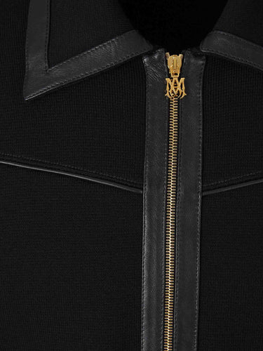 Amiri Hombre Barcelona Chaqueta Ribete Piel color Negro sku 512-003078 01 - Foto 3