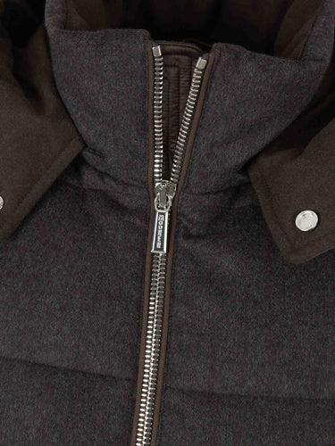 Moorer Hombre Barcelona Plumífero Mangas Desmontables color Marrón Oscuro sku 512-003083 01 - Foto 5