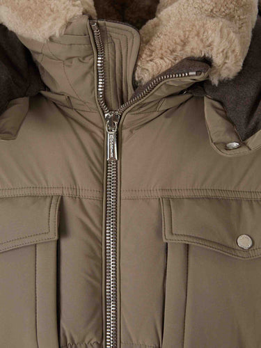 Moorer Hombre Barcelona Plumífero Largo color Camel sku 512-003085 01 - Foto 4