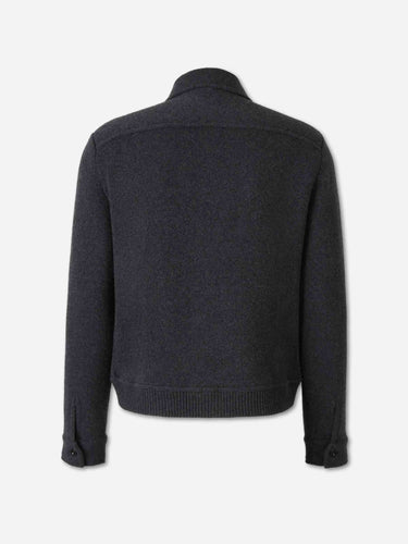Lardini Hombre Barcelona Cárdigan Cashmere color Gris Antracita sku 512-003095 02 - Foto 2