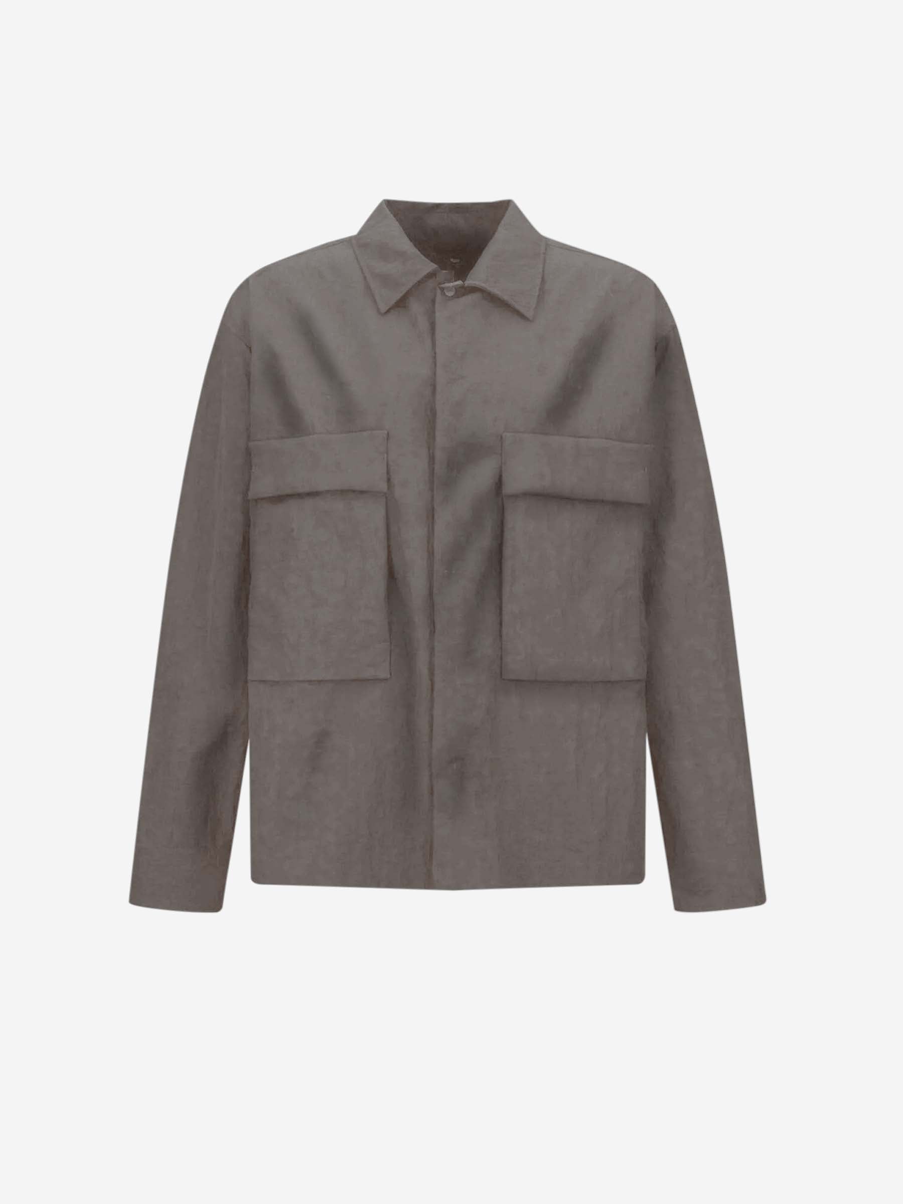 Laminar Hombre Barcelona Sobrecamisa Tech-Crincle color Taupe sku 513-000047 01 - Foto 1