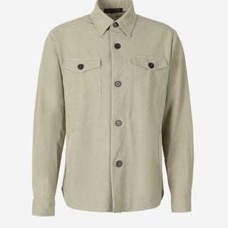 Harris Wharf Hombre Barcelona Sobrecamisa Lisa Botones color Verde sku 513-000049 01 - Foto 1