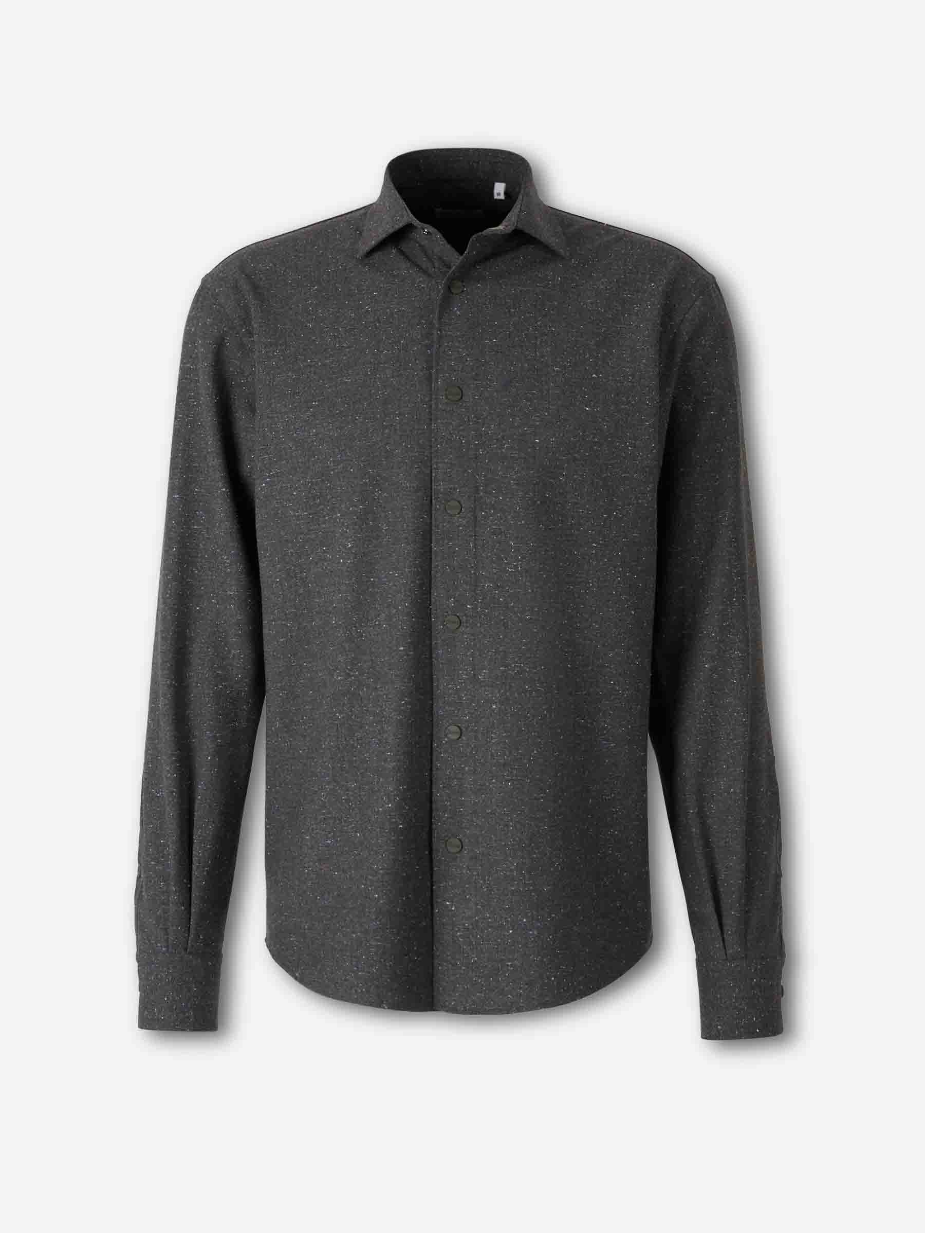 Herno Hombre Barcelona Sobrecamisa Texturizada Lana color Gris Antracita sku 513-000062 01 - Foto 1