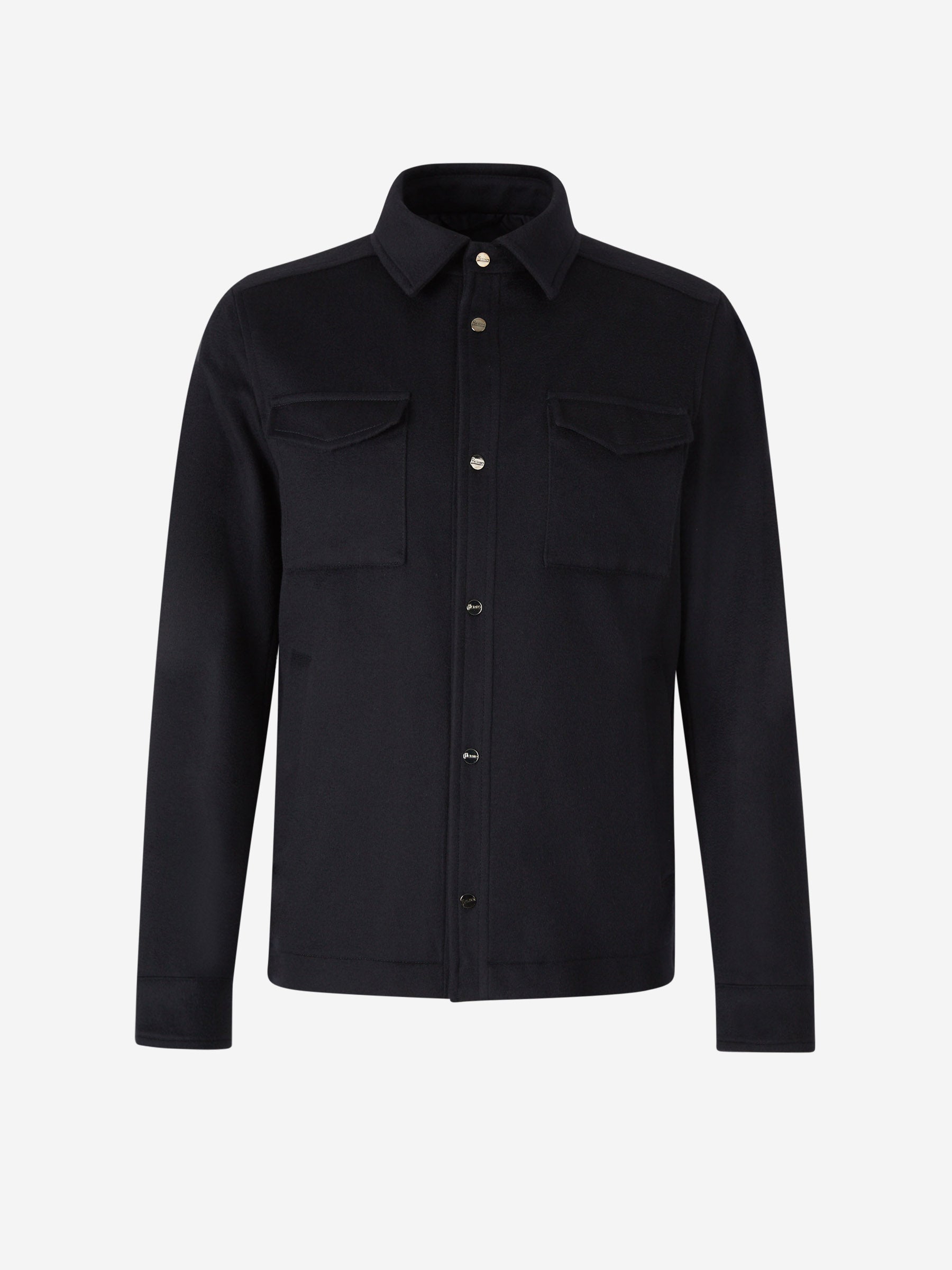 Herno Hombre Barcelona Sobrecamisa Lana Y Cashmere color Azul Noche sku 513-000063 01 - Foto 1