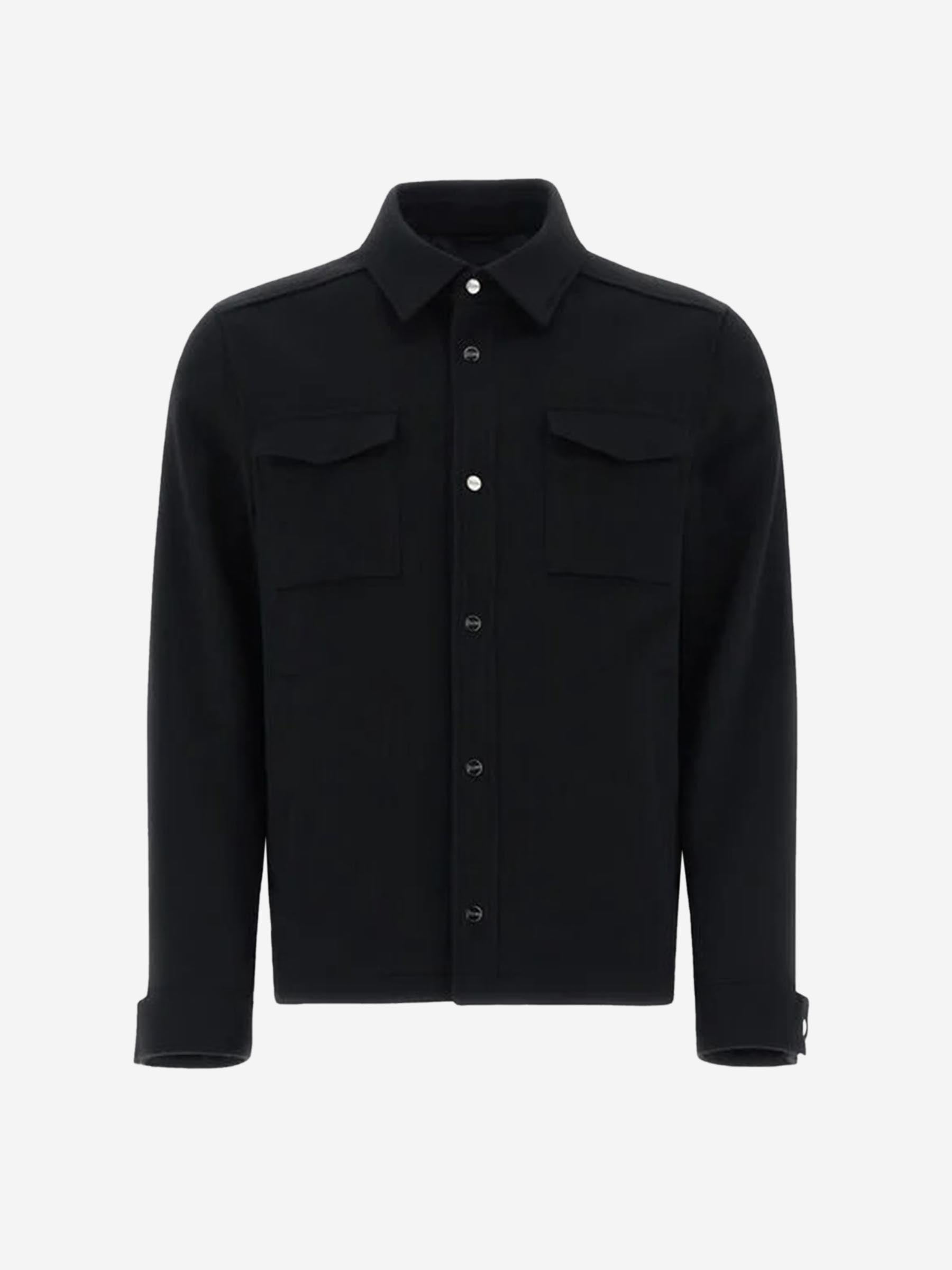 Herno Hombre Barcelona Sobrecamisa Cashmere color Negro sku 513-000063 02 - Foto 1