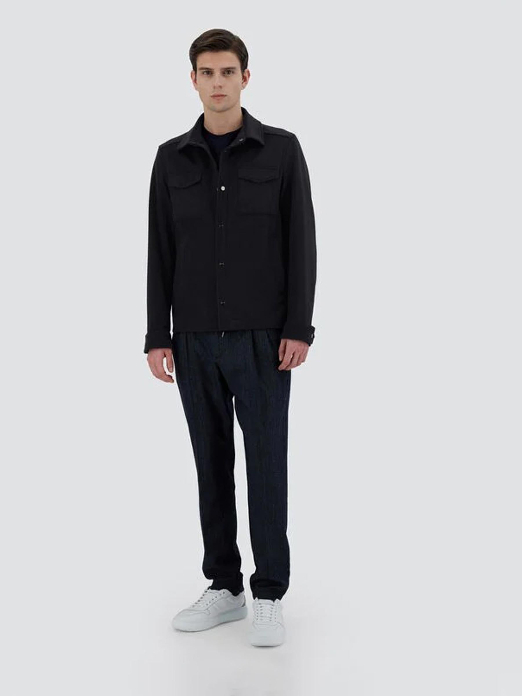 Herno Hombre Barcelona Sobrecamisa Cashmere color Negro sku 513-000063 02 - Foto 2
