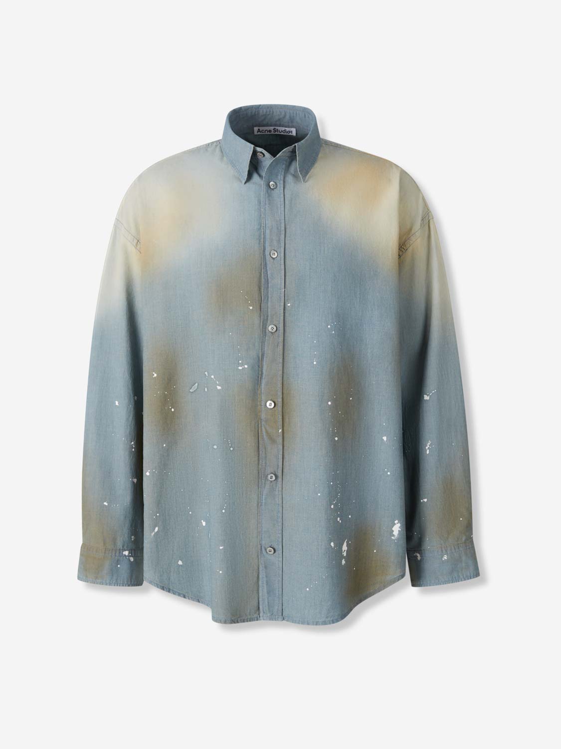 Acne Studios Hombre Barcelona Camisa Denim Oversized color Azul Denim Claro sku 513-000068 01 - Foto 1