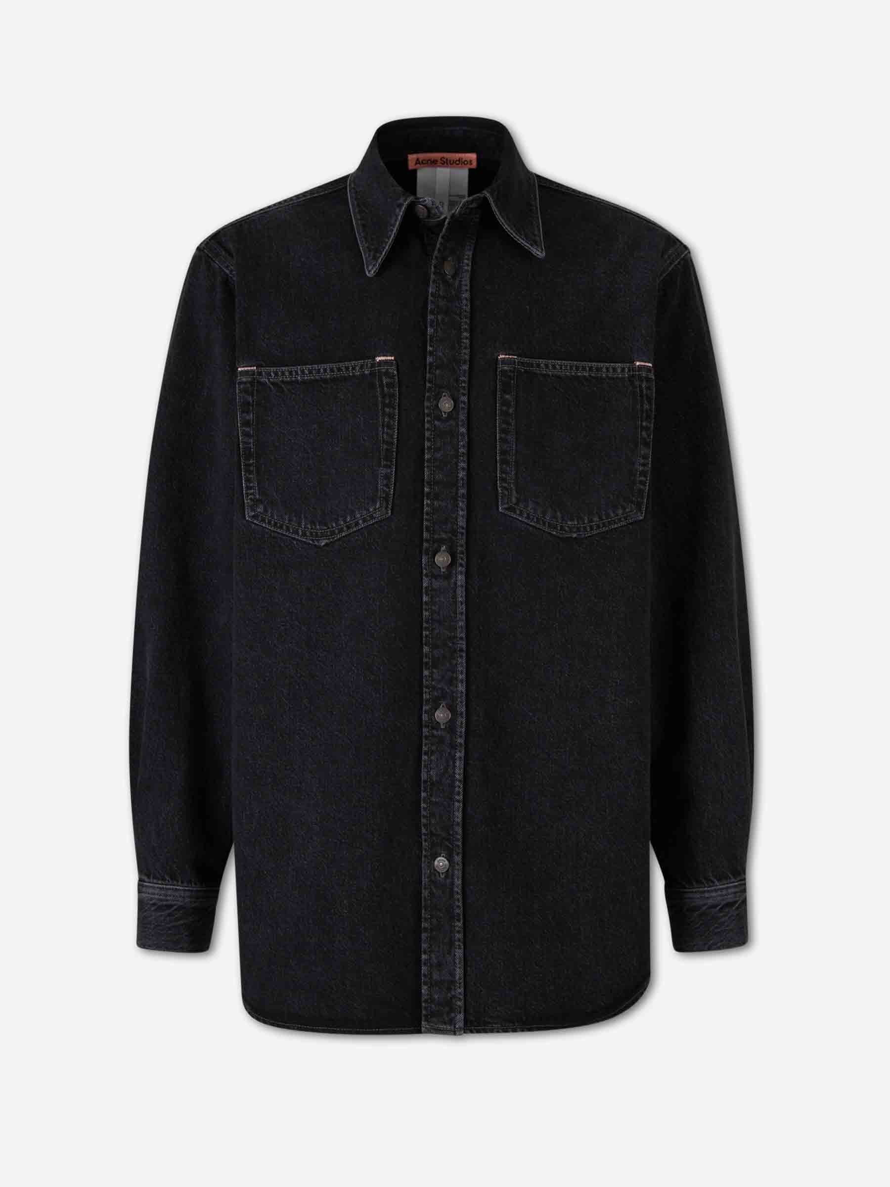 Acne Studios Hombre Barcelona Sobrecamisa Denim color Negro sku 513-000069 01 - Foto 1
