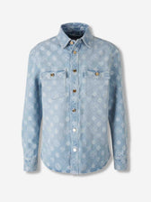 Casablanca Hombre Barcelona Chaqueta Denim Monograma color Azul Denim Claro sku 513-000070 01 - Foto 1