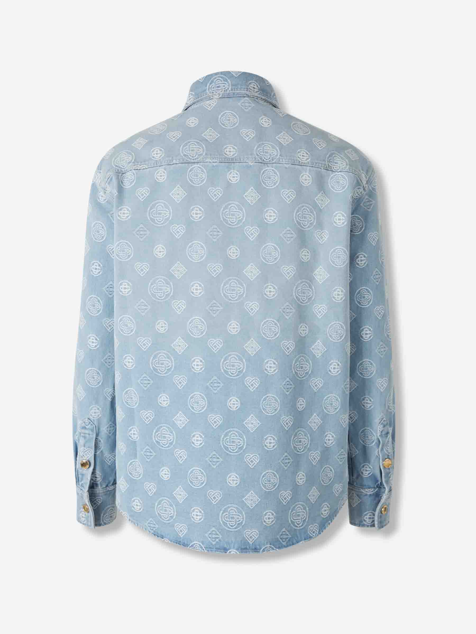 Casablanca Hombre Barcelona Chaqueta Denim Monograma color Azul Denim Claro sku 513-000070 01 - Foto 2