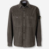 Stone Island Hombre Barcelona Sobrecamisa Pana color Verde Militar sku 513-000073 02 - Foto 1