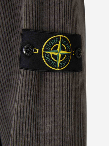 Stone Island Hombre Barcelona Sobrecamisa Pana color Verde Militar sku 513-000073 02 - Foto 4