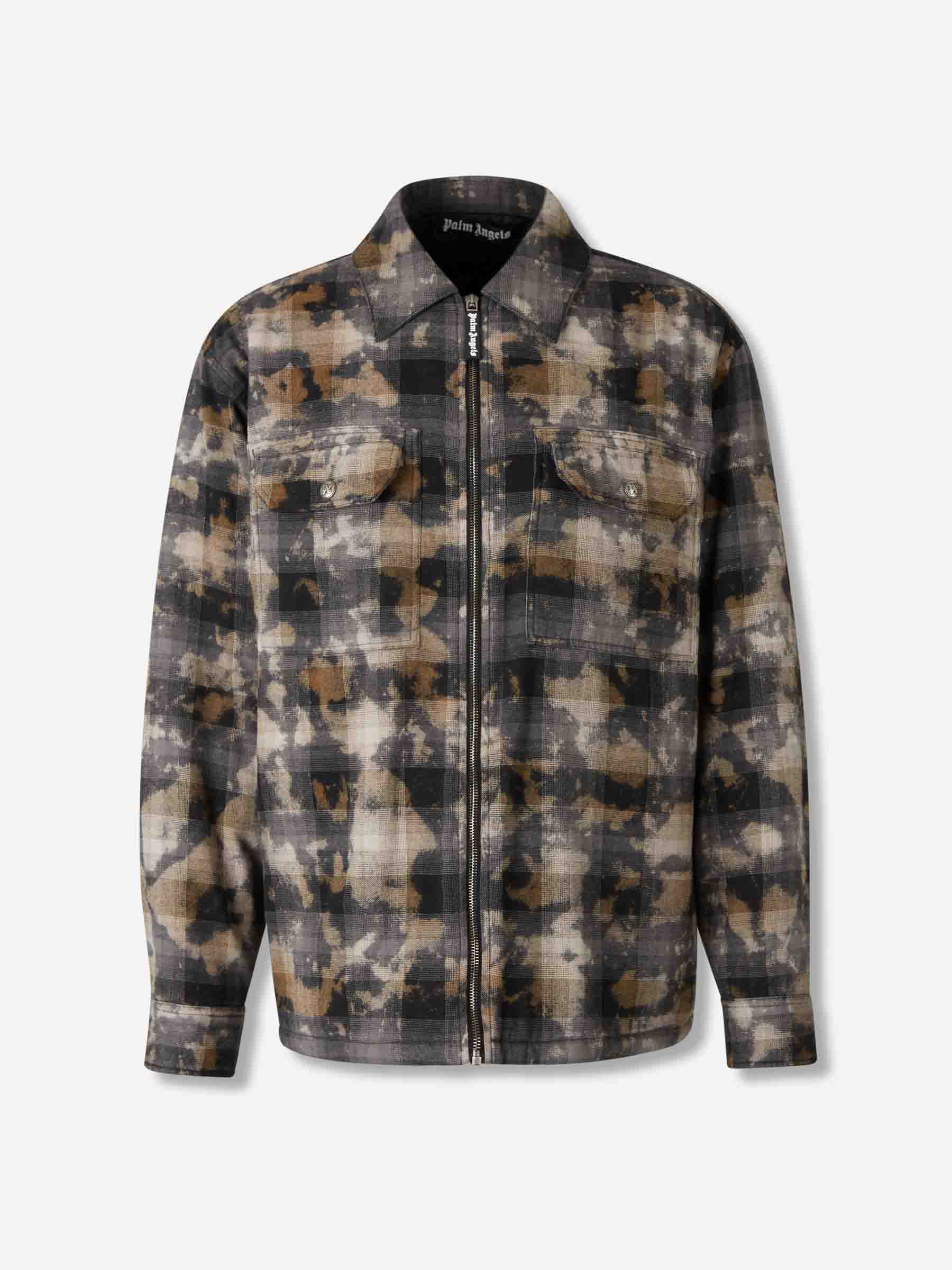 Palm Angels Hombre Barcelona Sobrecamisa Curved Logo color Negro sku 513-000080 01 - Foto 1