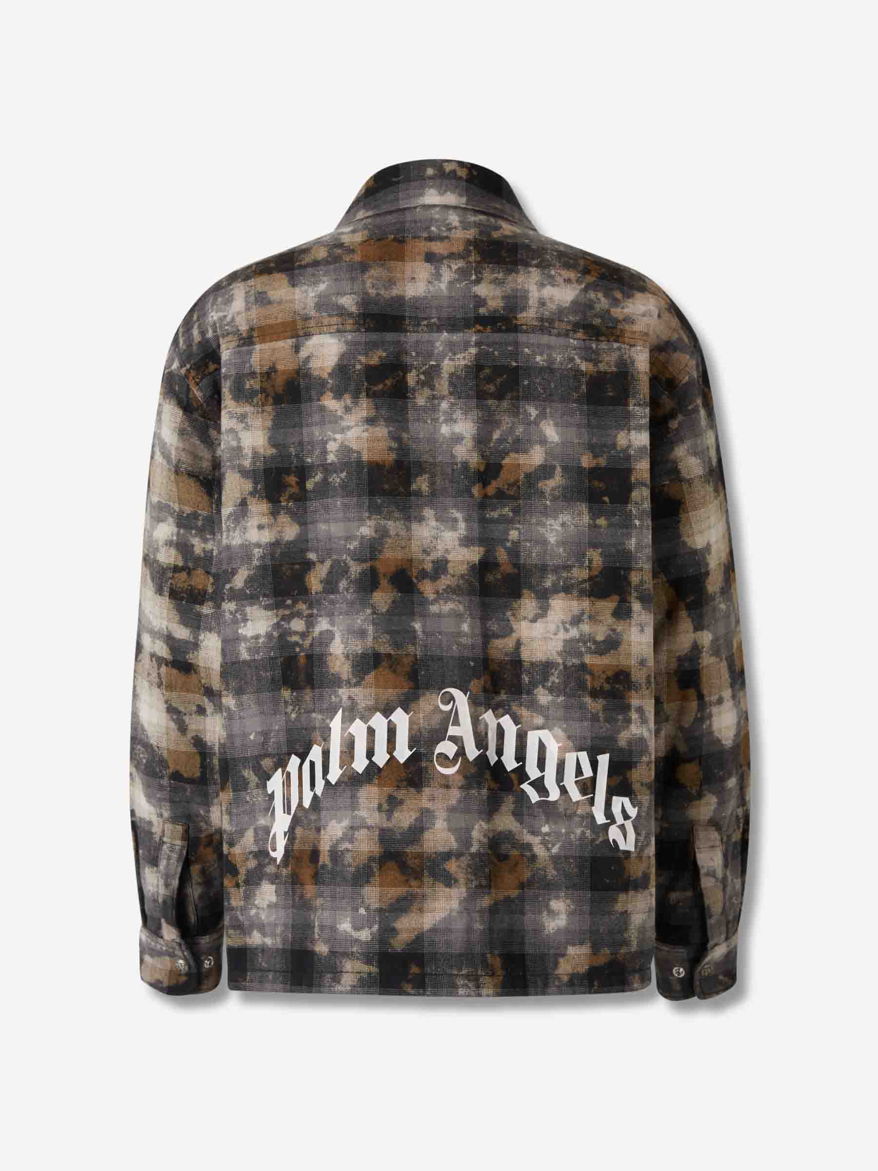 Palm Angels Hombre Barcelona Sobrecamisa Curved Logo color Negro sku 513-000080 01 - Foto 2