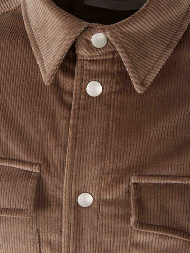 Lardini Hombre Barcelona Sobrecamisa Pana color Marrón sku 513-000084 01 - Foto 3