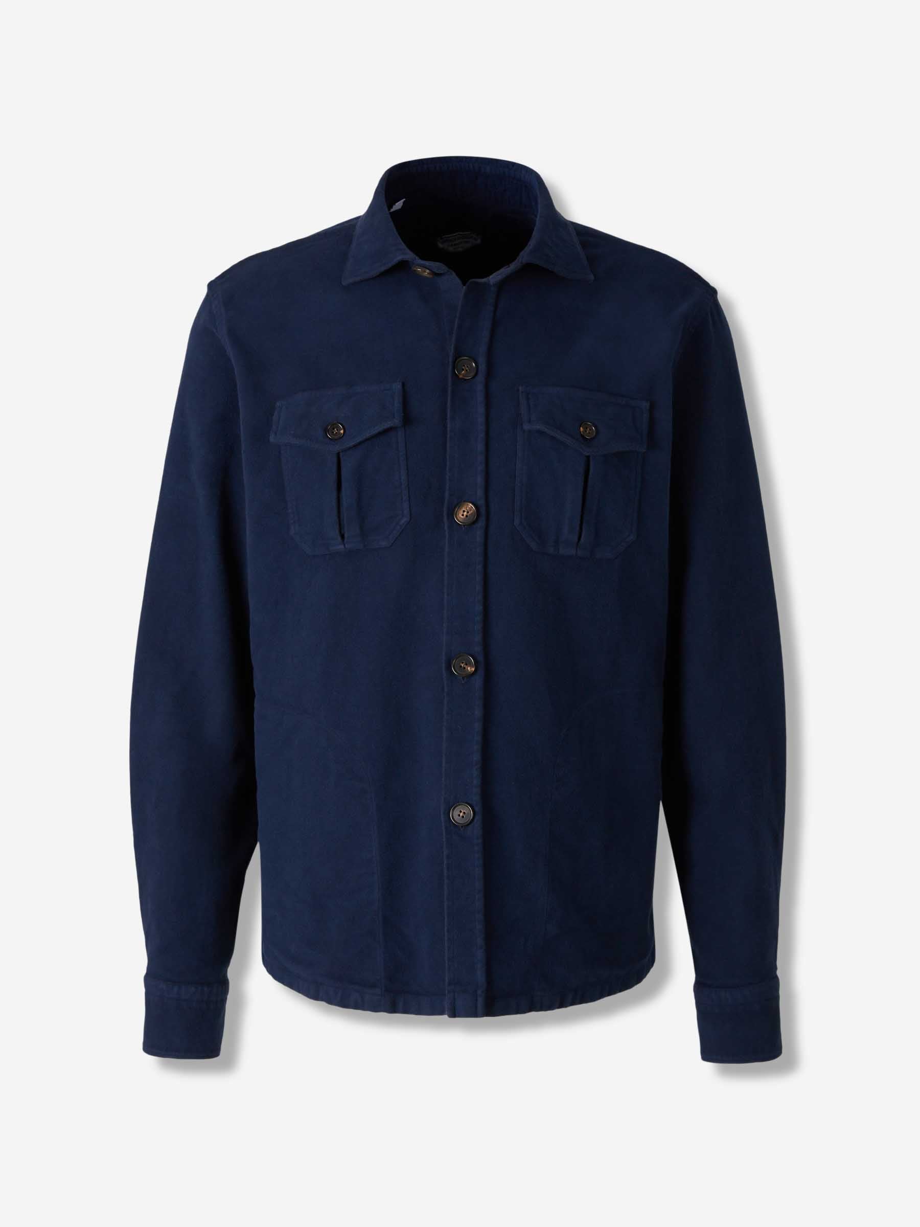 Vincenzo di Ruggiero Hombre Barcelona Sobrecamisa Terciopelo color Azul Marino sku 513-000092 01 - Foto 1