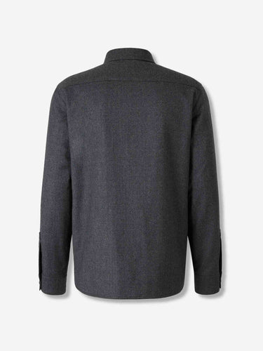 Santa Eulalia Hombre Barcelona Sobrecamisa Lana color Gris Antracita sku 513-000094 02 - Foto 2