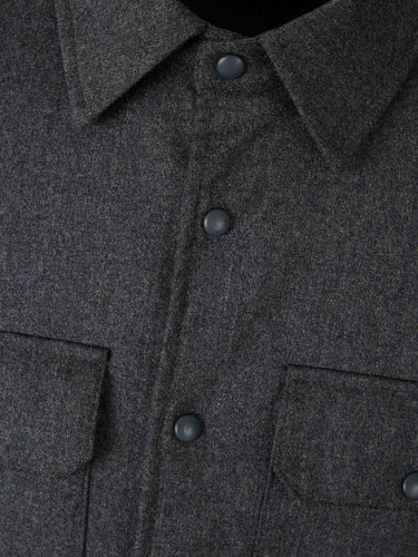 Santa Eulalia Hombre Barcelona Sobrecamisa Lana color Gris Antracita sku 513-000094 02 - Foto 3