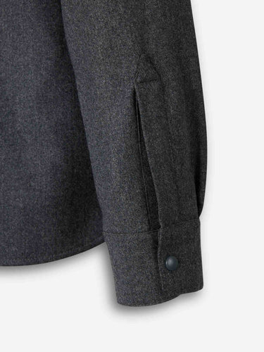 Santa Eulalia Hombre Barcelona Sobrecamisa Lana color Gris Antracita sku 513-000094 02 - Foto 4