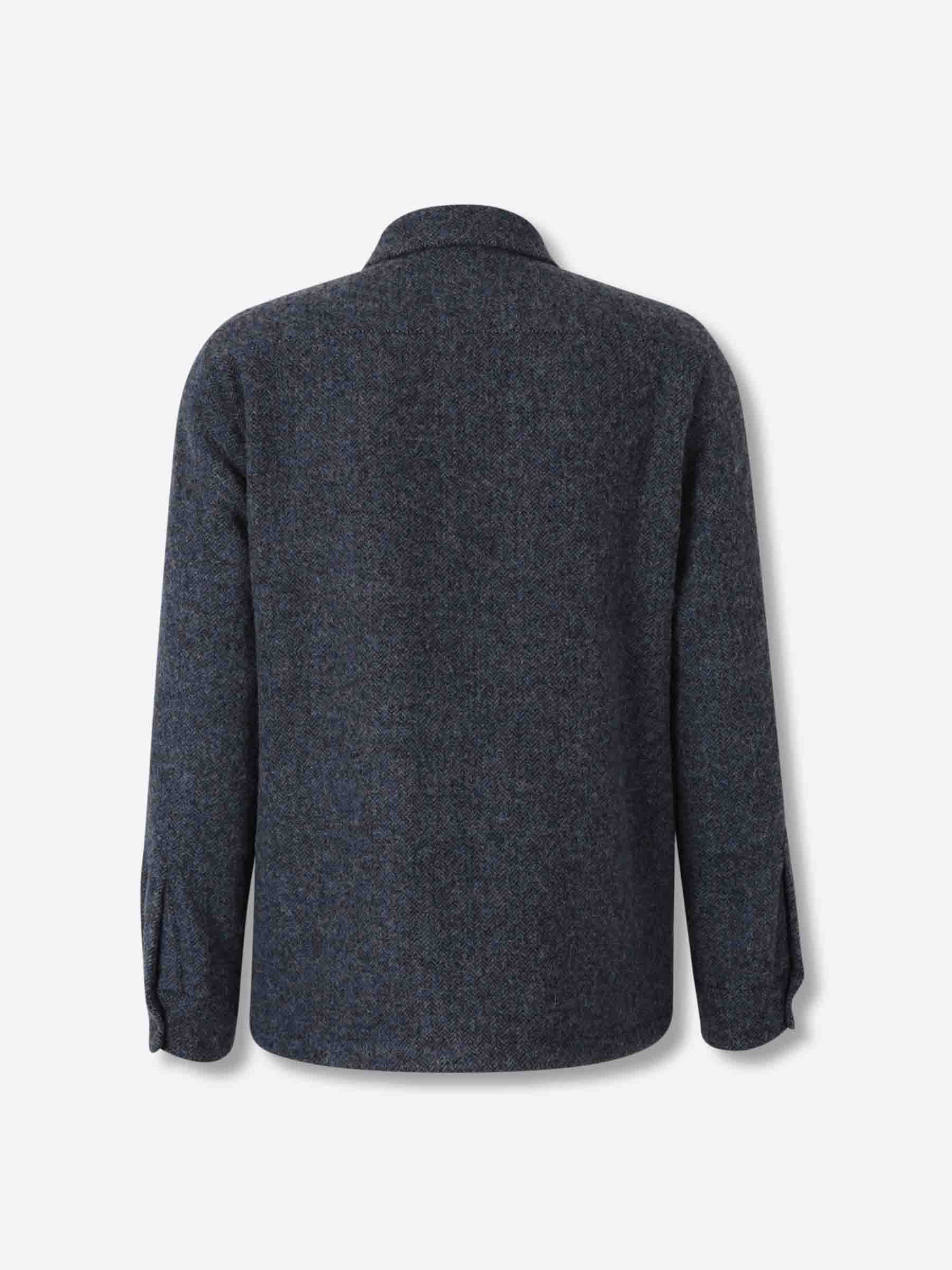 Santa Eulalia Hombre Barcelona Sobrecamisa Lana color Azul Marino sku 513-000095 01 - Foto 2