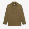 Saint Laurent Hombre Barcelona Sobrecamisa Cassandre de gabardina color Verde Militar sku 513-000097 01 - Foto 1