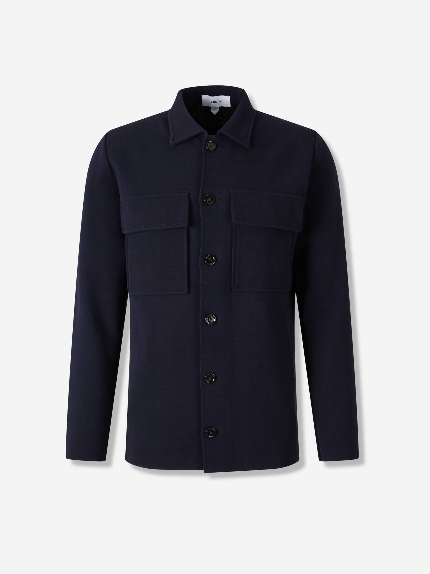 Lardini Hombre Barcelona Chaqueta Camisera Punto color Azul Noche sku 513-000099 01 - Foto 1